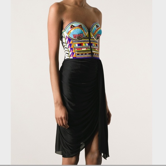 NEW! RARE Emilio Pucci Tribal Beaded Bustier Dress - Picture 15 of 15